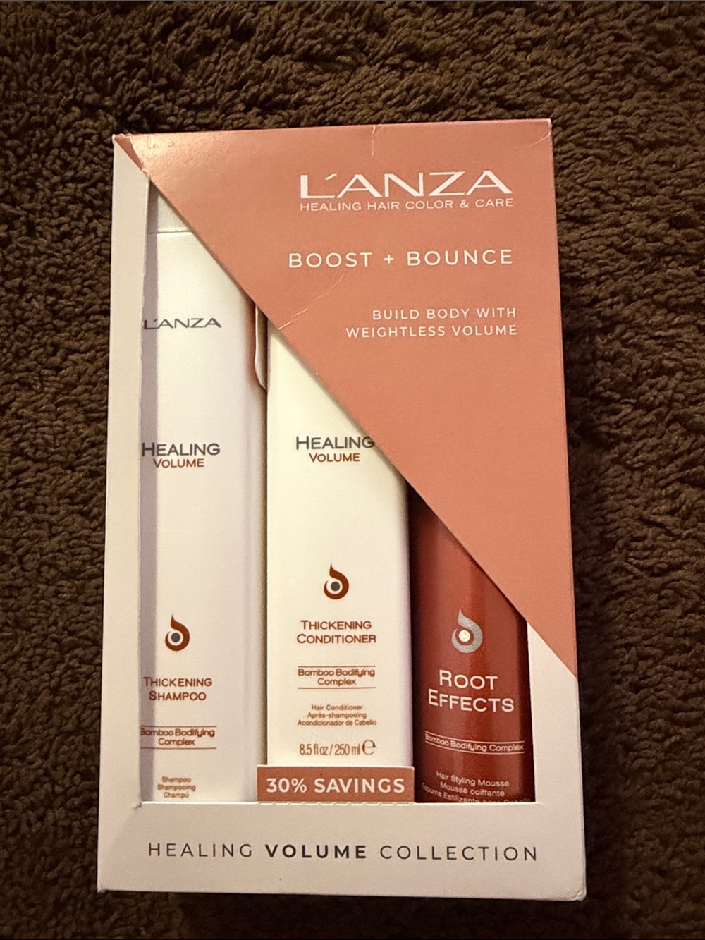 L'ANZA Boost + Bounce Healing Volume Collection — Pink